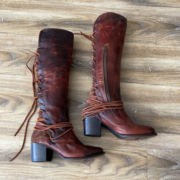 Freebird by Steven The Coal Tall Boots in Cognac - Picture 5 of 14